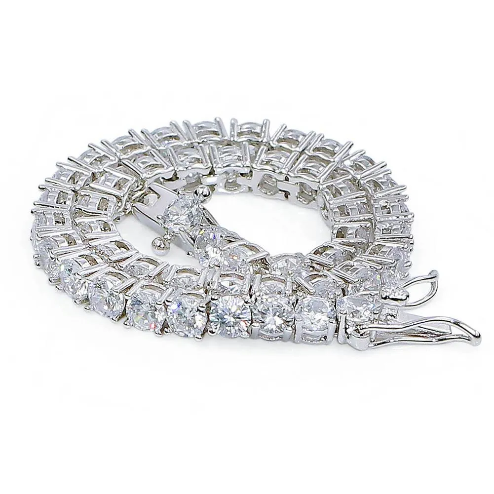 4mm Zircon Men's Hip Hop Bracelet