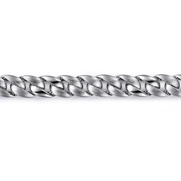 925 Sterling Silver Heavy Chain Bracelet