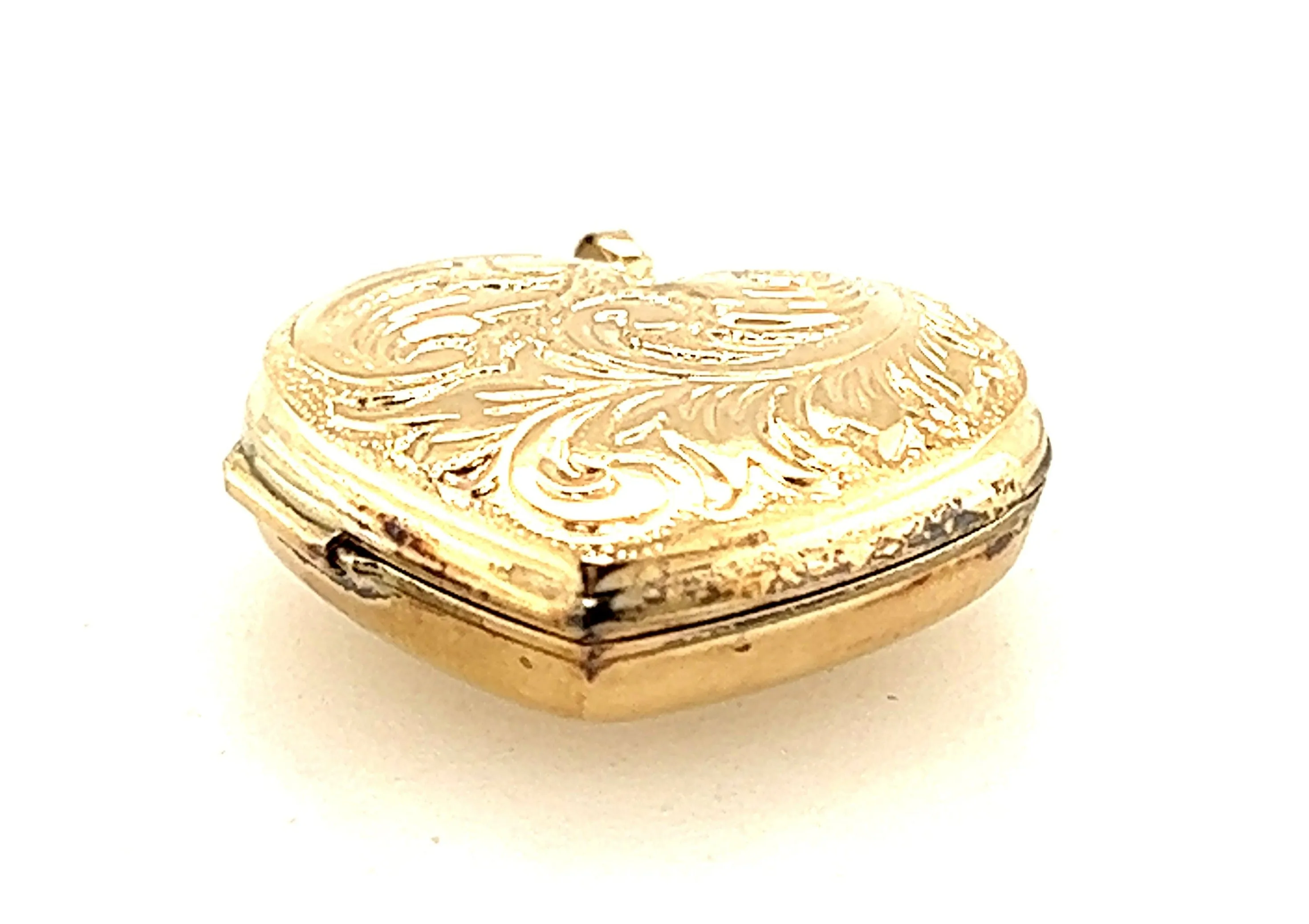 9ct Yellow Gold Heart Locket Pendant