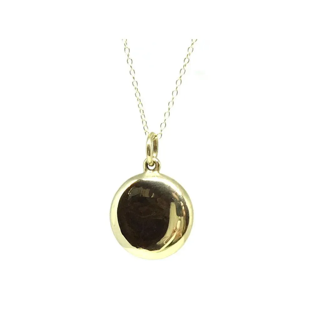 Antique Victorian 9ct Gold Glass Locket Necklace