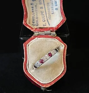 Australian 1970s Ruby and Diamond Eternity Ring