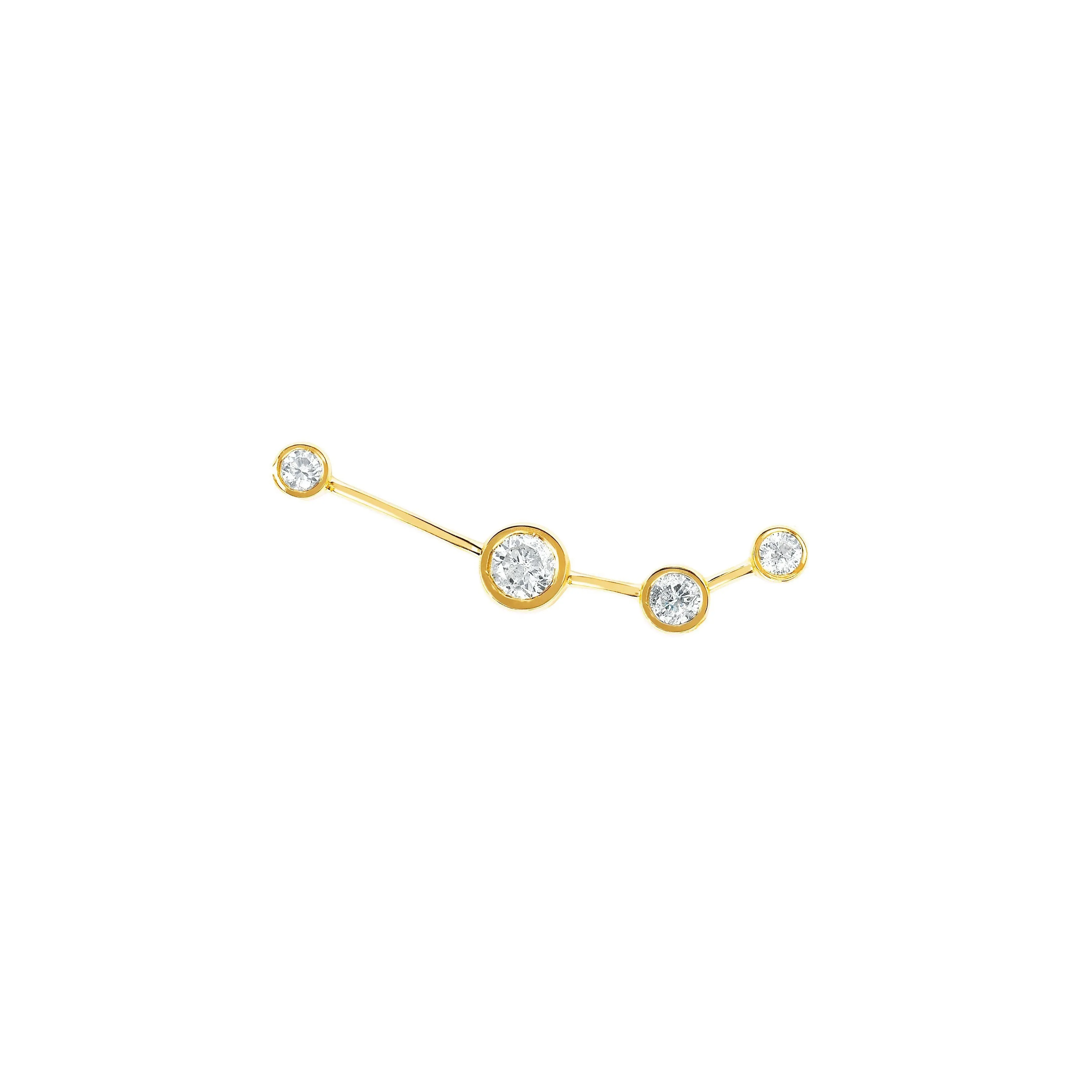 Baby Aries Diamond Constellation Studs