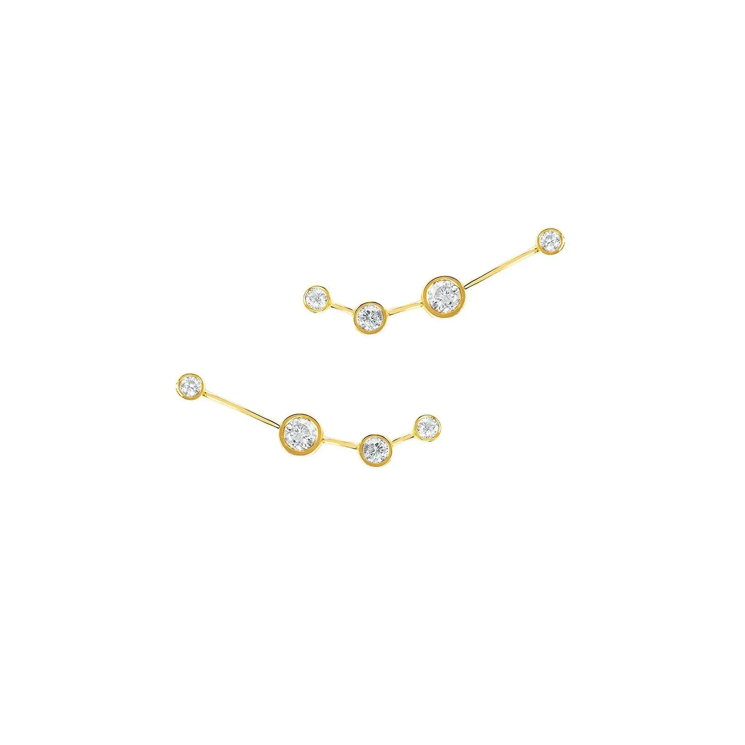 Baby Aries Diamond Constellation Studs