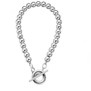 Beginnings Sterling Silver B4004 Multi Bead T Bar 20cm Bracelet