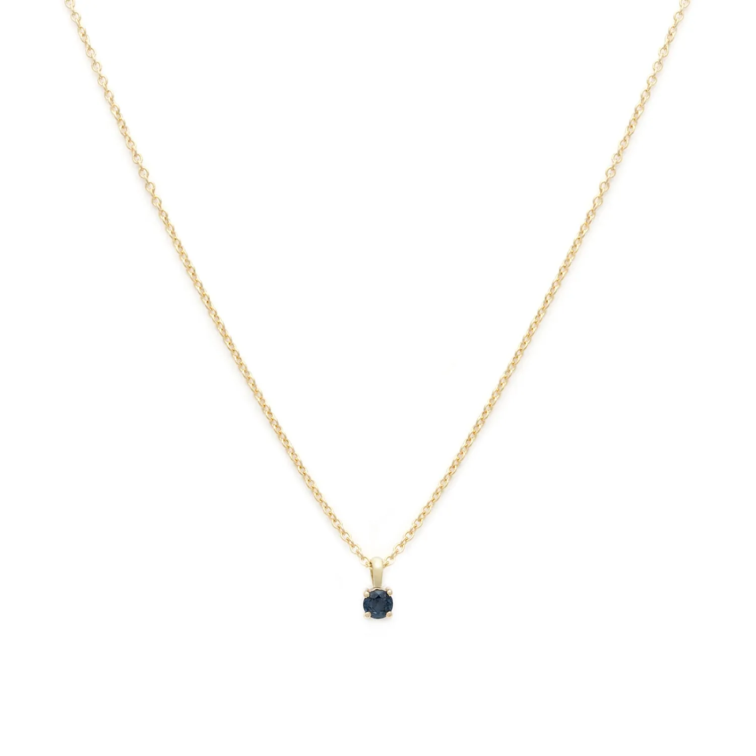 Birthstone Necklace | Gold & Sapphire