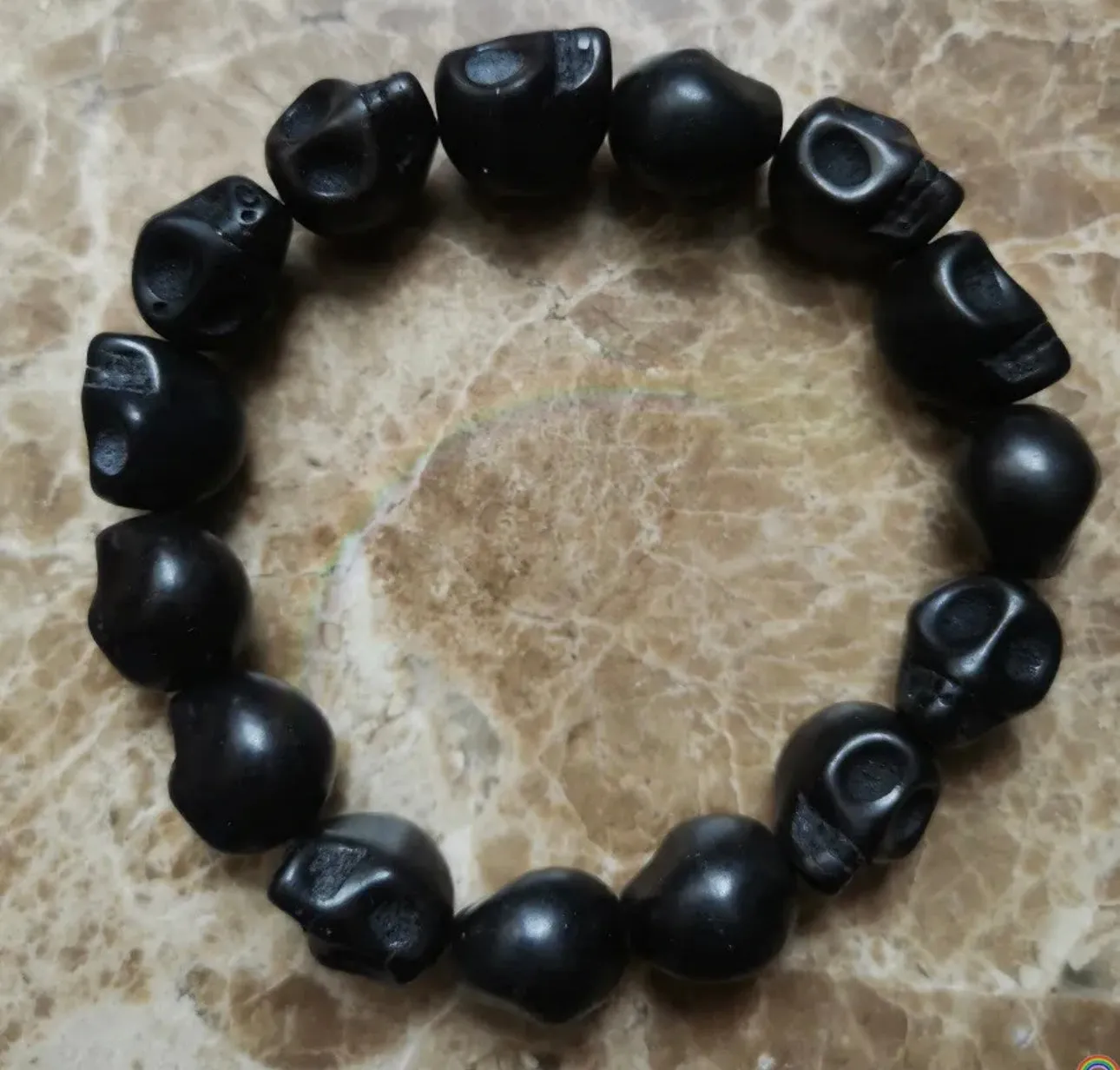 Black skull bracelet