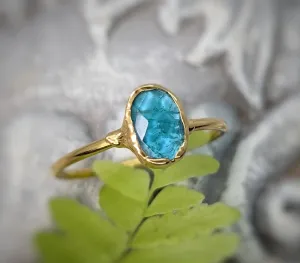 Blue Tourmaline ring