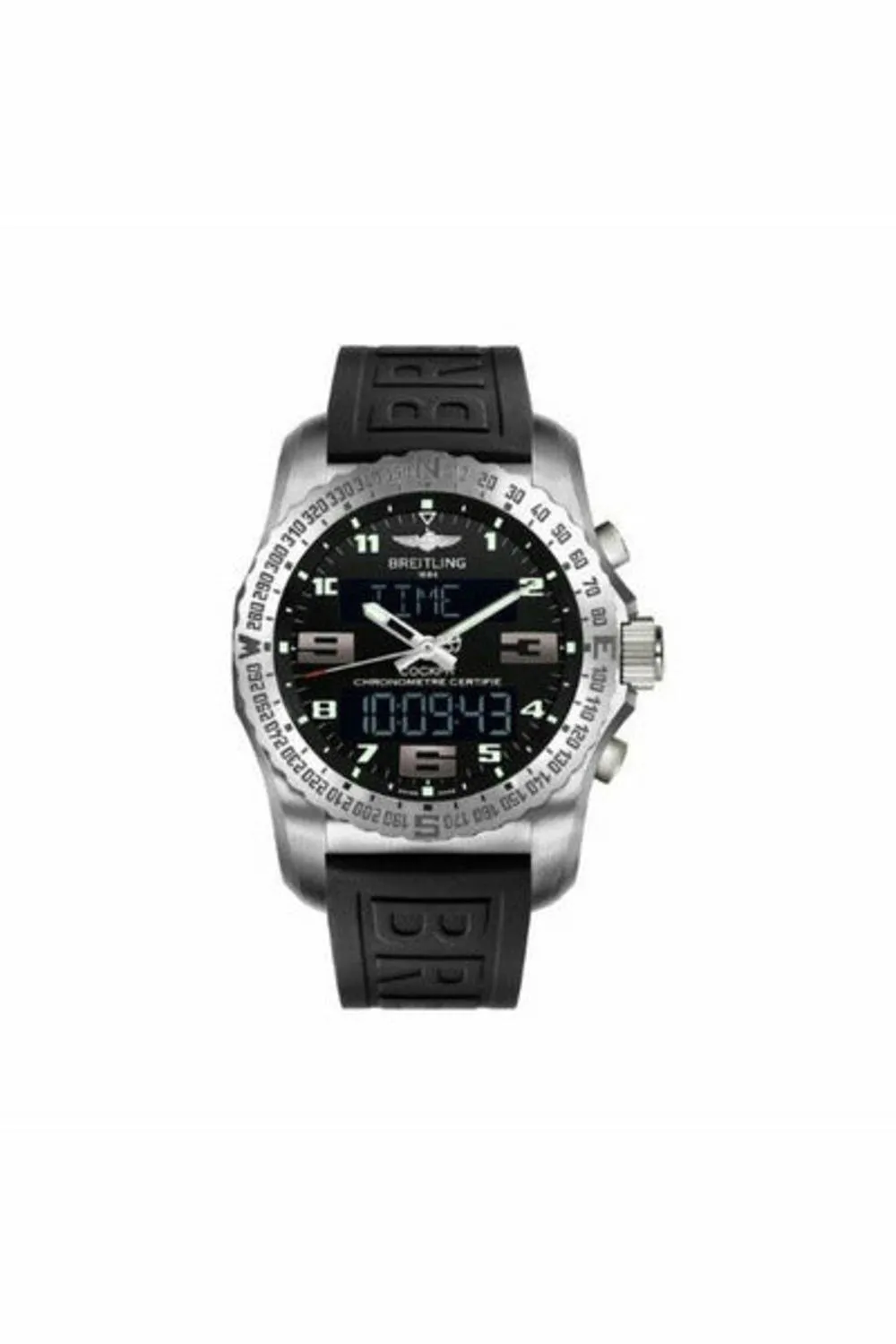 breitling cockpit b50 volcano black 46mm titanium men's watch