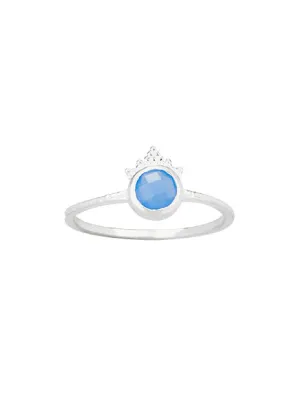 Chalcedony Crown Ring