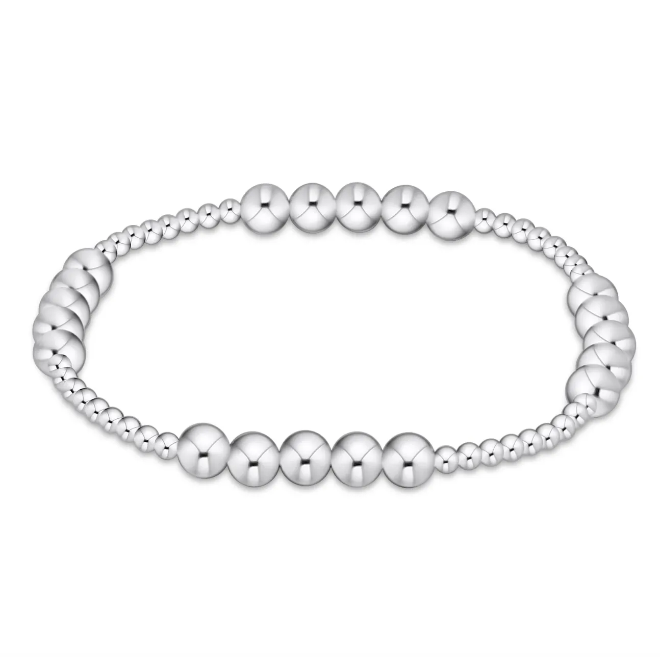 Classic Blissful Pattern 2.5mm Bead Bracelet - 5mm Sterling