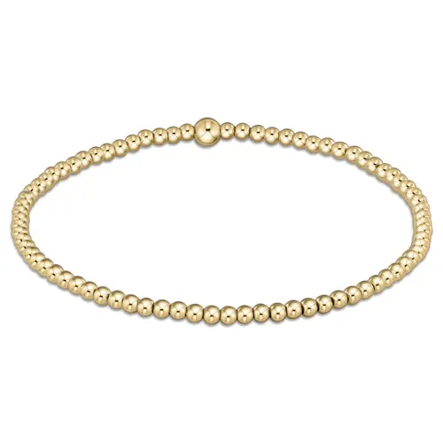 Classic gold 2.5mm bead bracelet