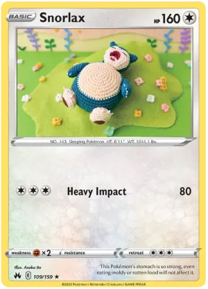 [Collector Troves] Pokemon Sword & Shield Crown Zenith Snorlax Card