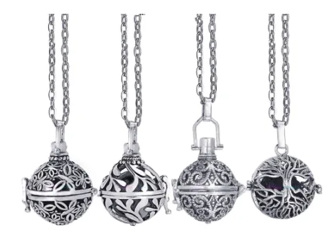 Essential Oil Locket Necklace With Lava Ball  (sold by the piece or dozen)