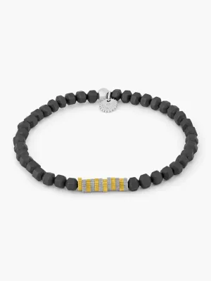 Gear Bracelet | Icosahedron Hematite