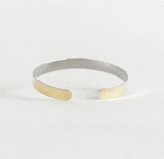 Gold & Silver Plain Bracelet