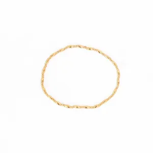 Gold Oval Beaded Bracelet