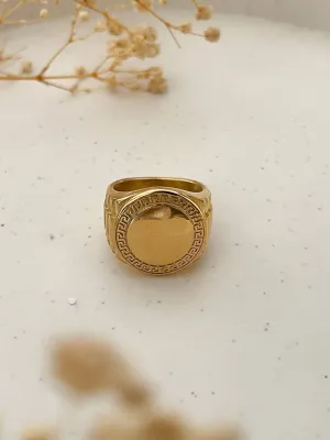 Greek Style Coin Ring