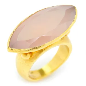 Gurhan Pandora Chalcedony Marquise Ring 24K Yellow Gold