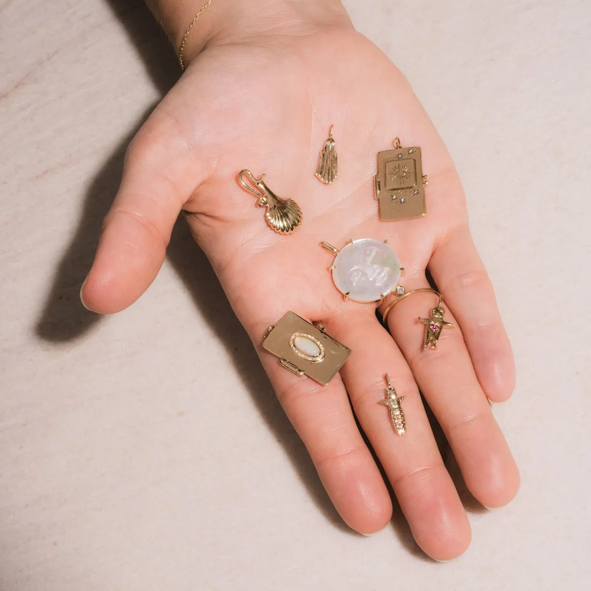 Illuminated Book Locket Charm