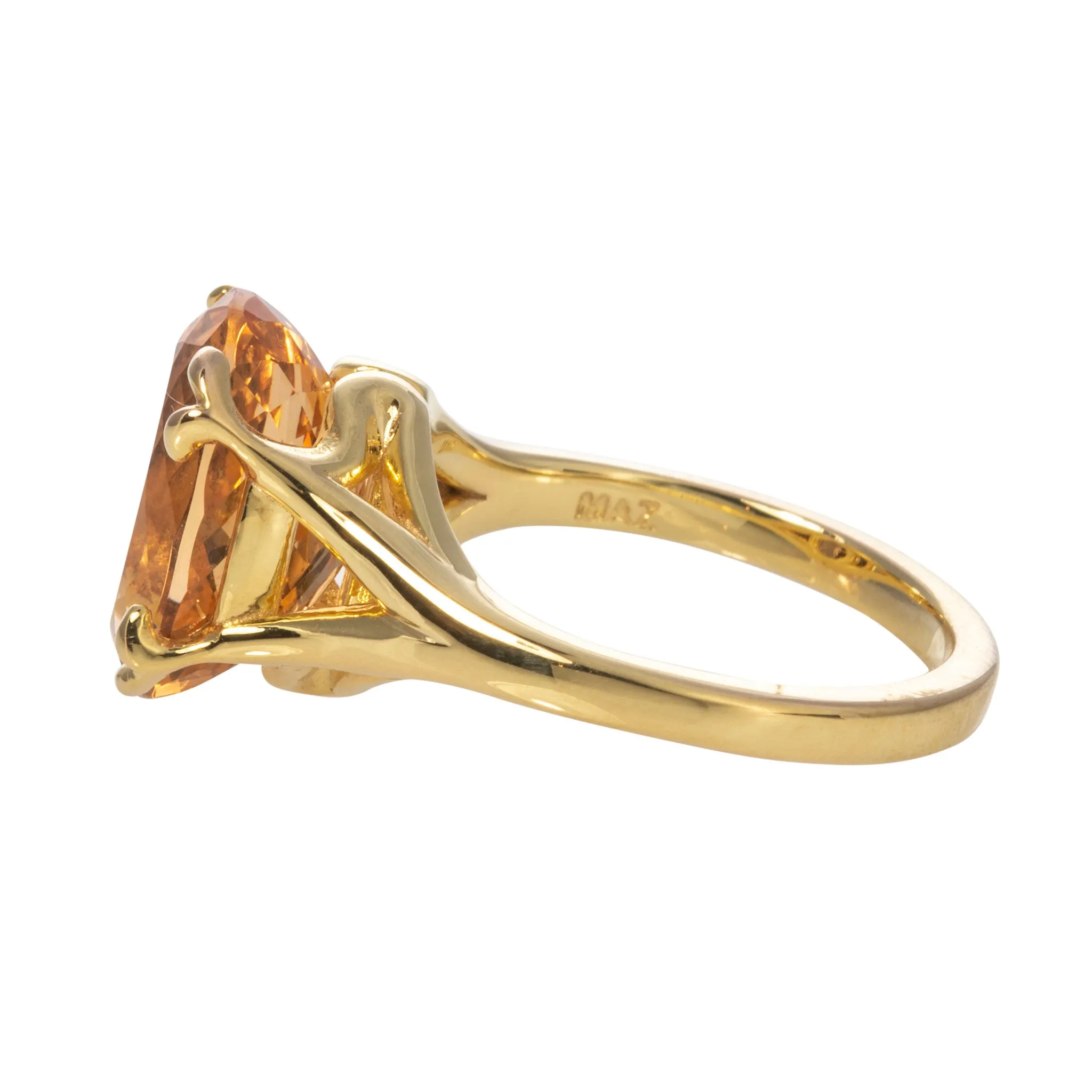 Imperial Topaz 14K Gold River Ring