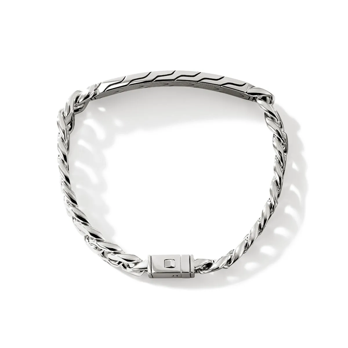 John Hardy Silver 11mm ID Curb Bracelet