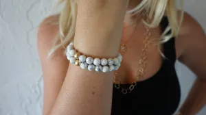 Large Howlite Bracelet