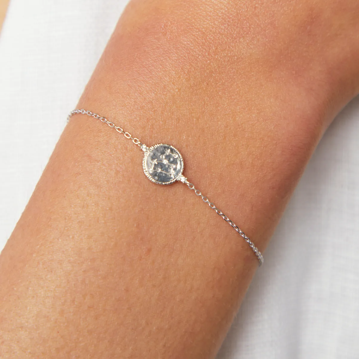 Leo Zodiac Bracelet in Silver