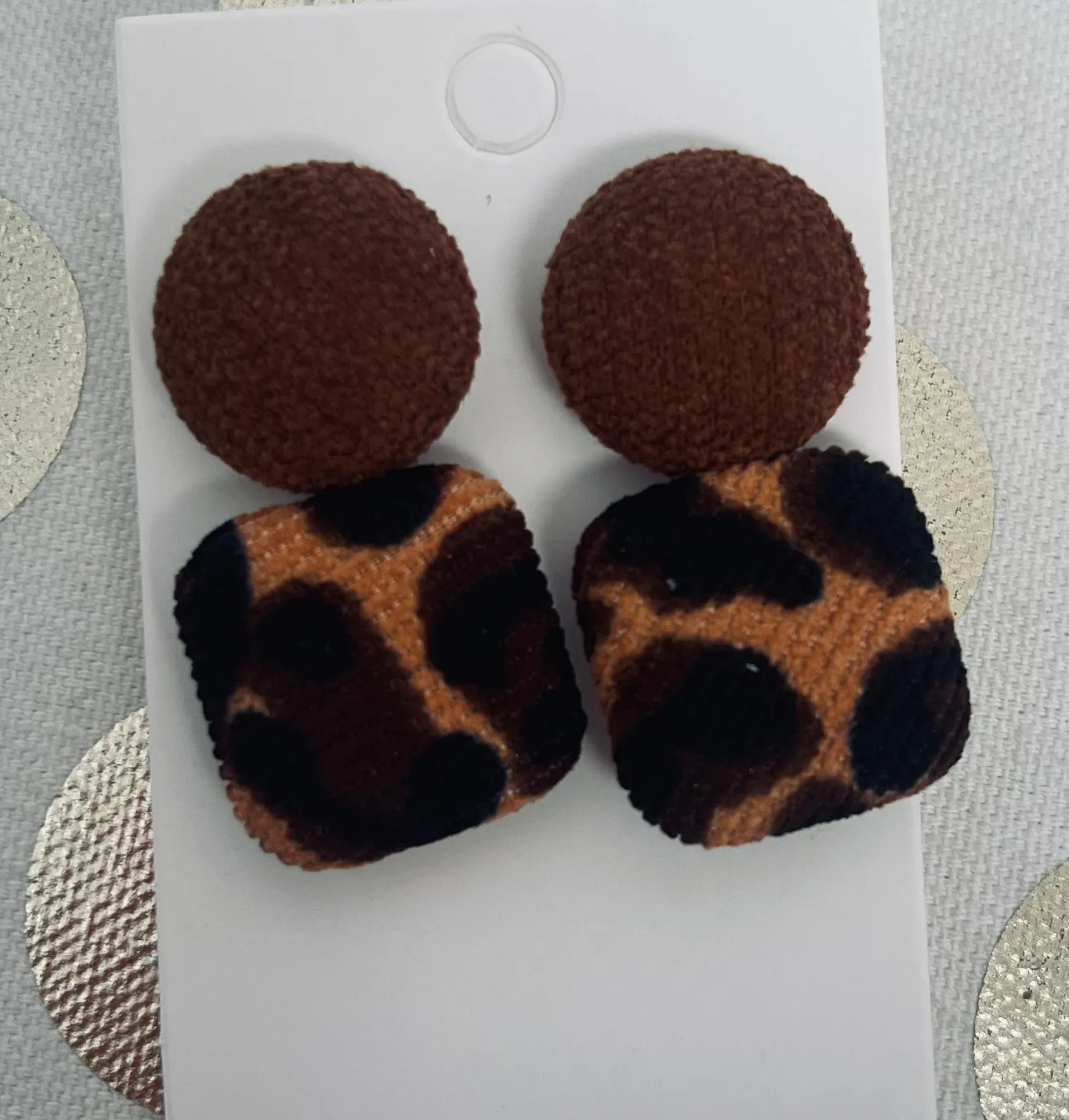 Leopard Stud Earrings