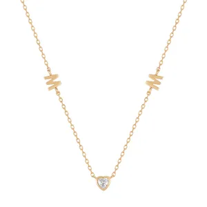 MAE | White Sapphire Mom Necklace