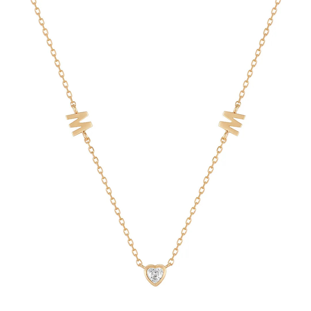 MAE | White Sapphire Mom Necklace