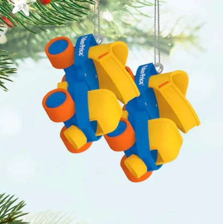 Mini Fisher-Price™ Roller Skates Ornaments, Set of 2