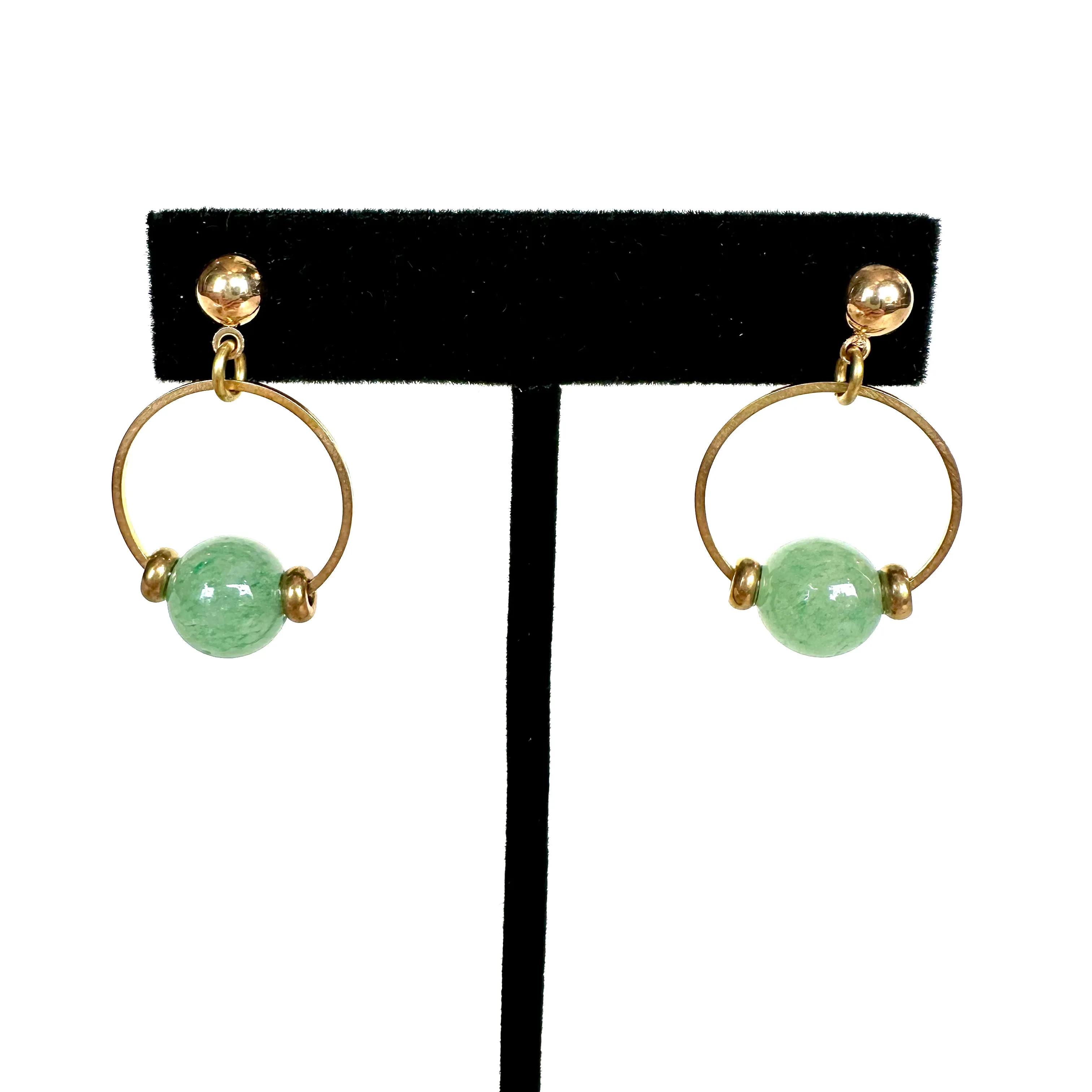 Permanent Baggage Gemstone Hoop Earrings