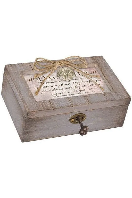 Petite Distressed Music Box with Locket Daughter - GPLPGRFRIENDD