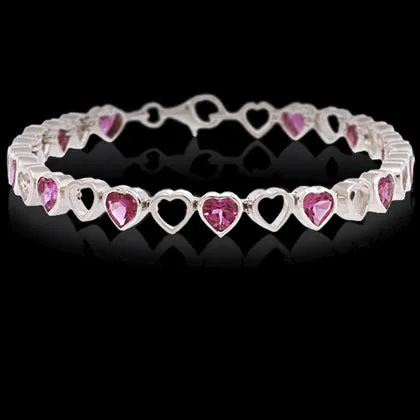 Pink Hearts Bracelet