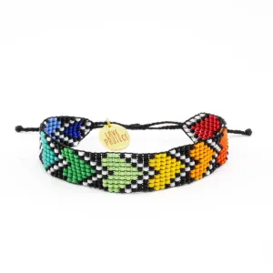 Rainbow River Hearts Bracelet