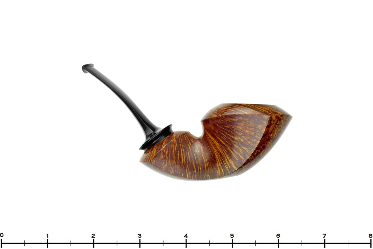 Sabina Santos Bent Reverse Calabash Sitter with Plateaux Estate Pipe