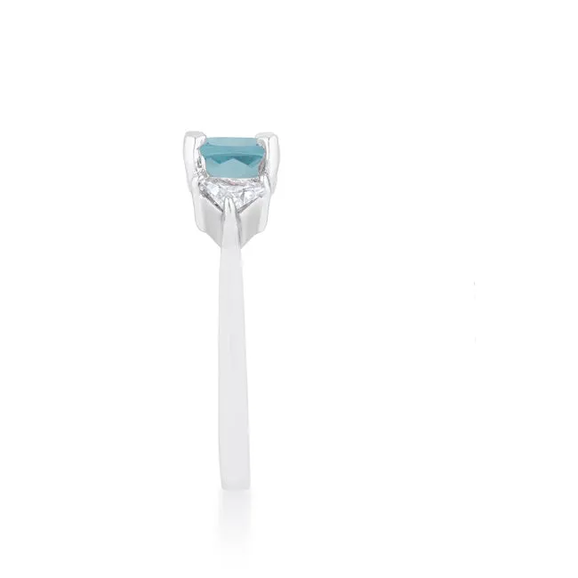 Shonda Three Stone Blue Topaz Ring | 1.8ct