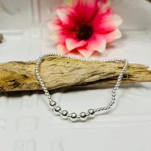 Silver Sterling Silver Ball Bracelet