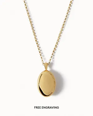 Solid Gold Locket Pendant