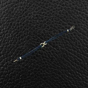 Spaghetti Strap Bracelet with Small Infinity Link