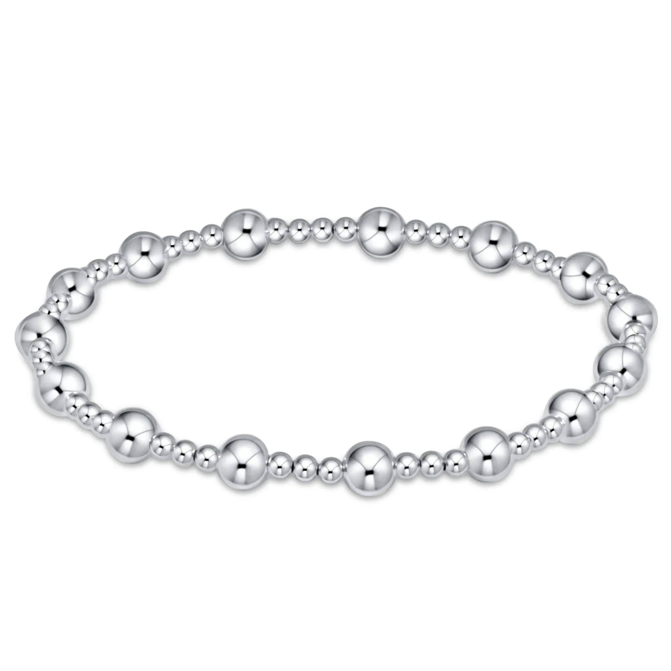 Sterling Silver - Classic Sincerity Pattern Bead Bracelets