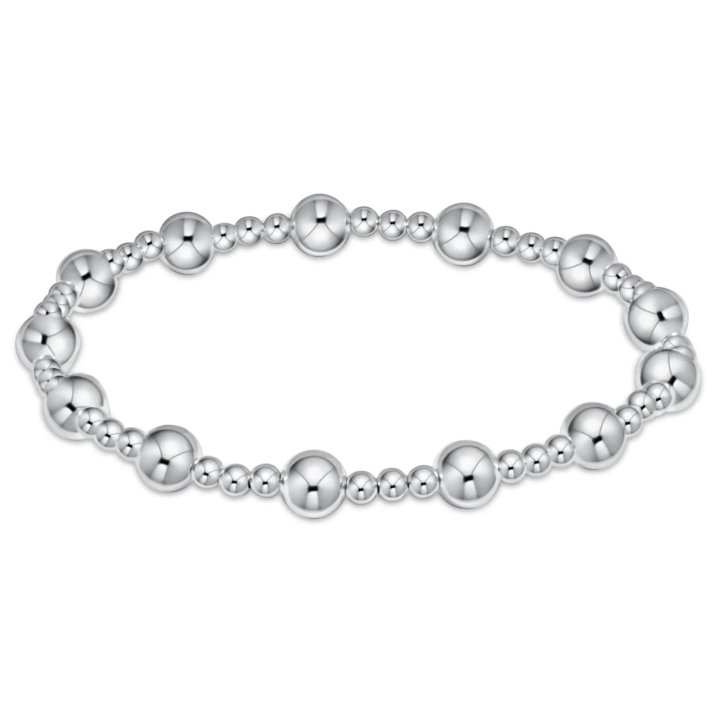 Sterling Silver - Classic Sincerity Pattern Bead Bracelets