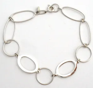 Sterling Silver Link Bracelet 7.5"