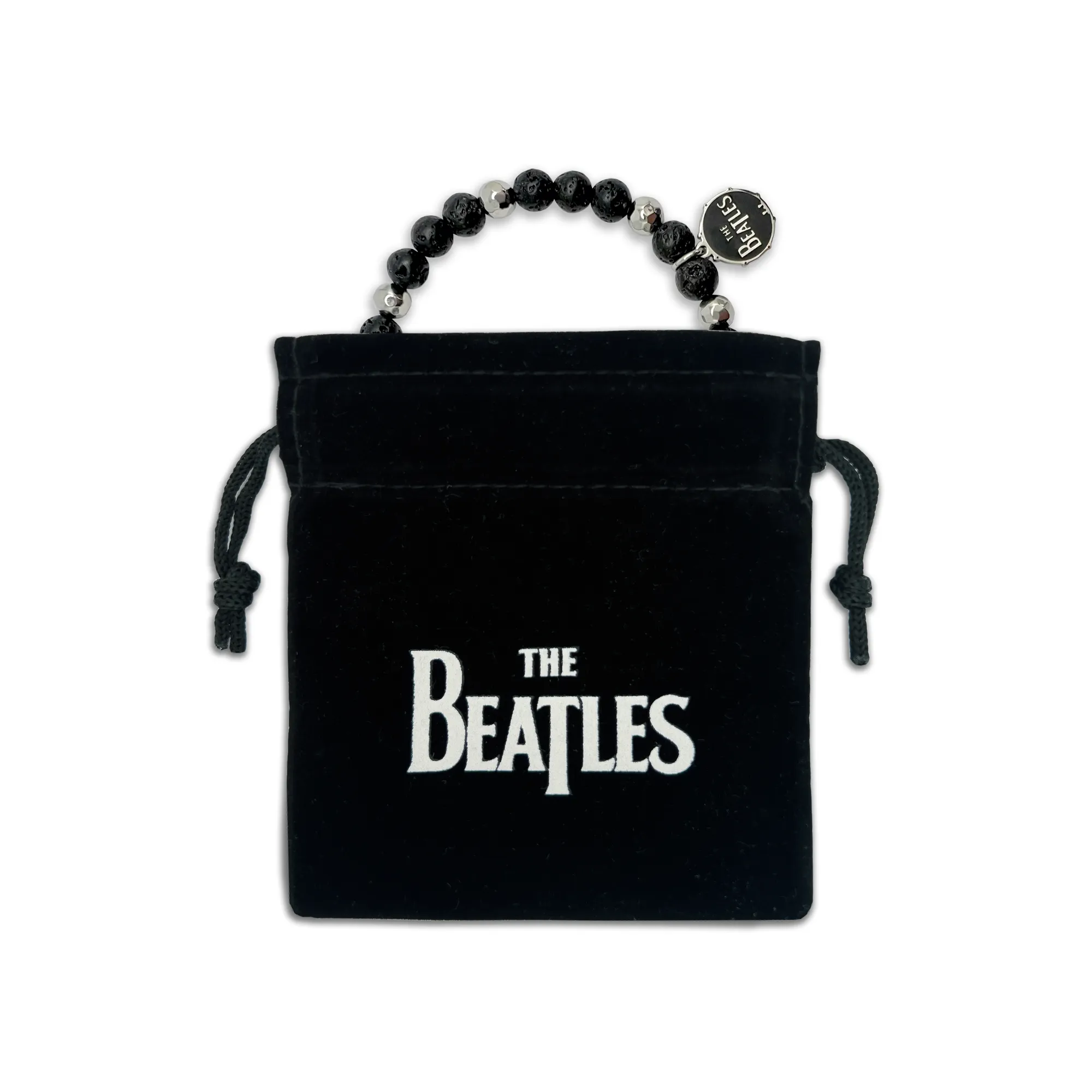 The Beatles- Drum Logo Beaded Charm Bracelet- SMALL