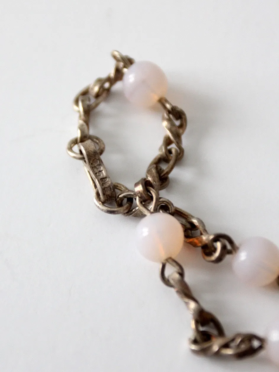 vintage sterling silver chain link bracelet