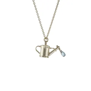 Watering Can Necklace in Silver