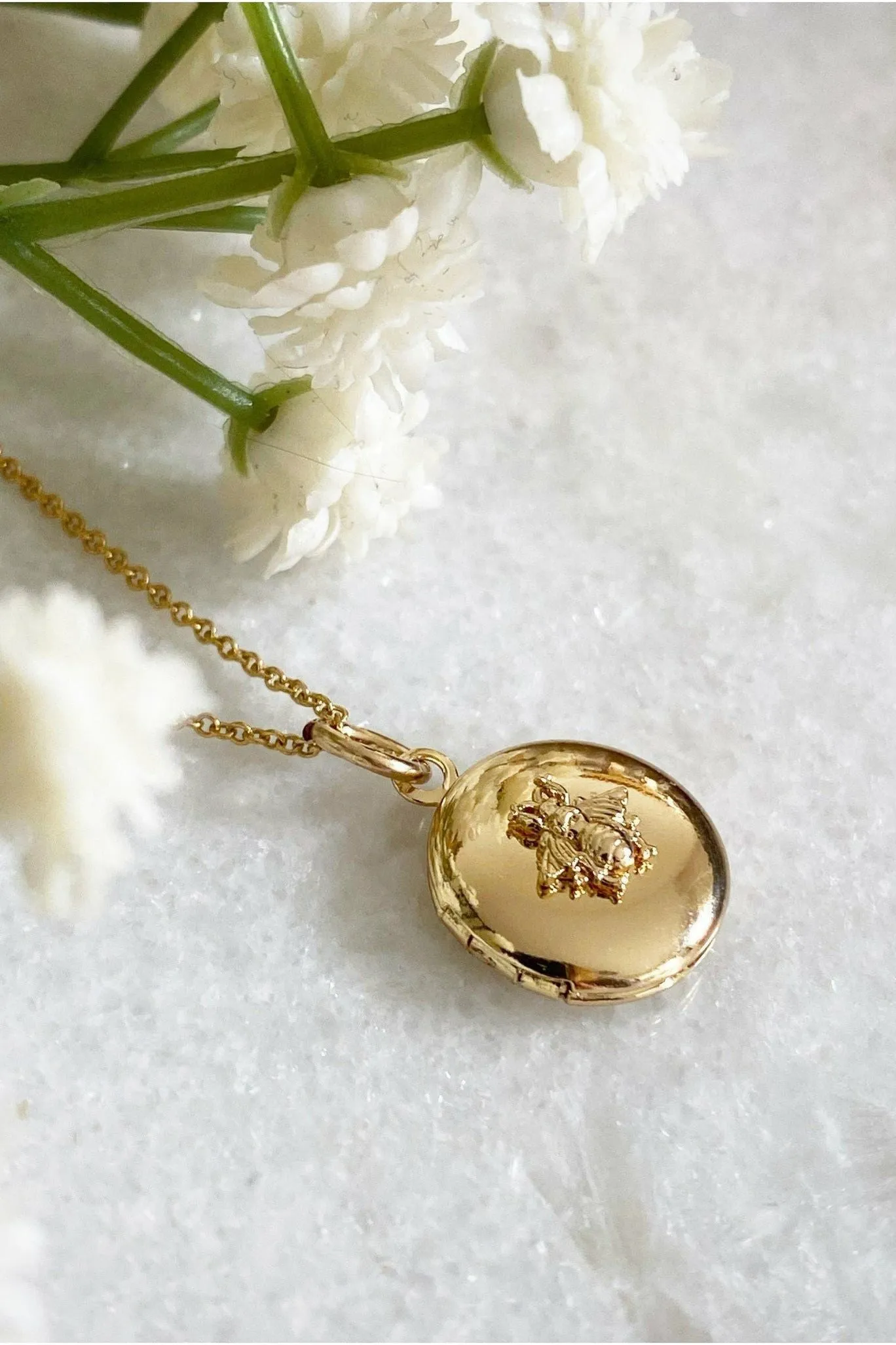 Wisteria London Gold Bee Locket