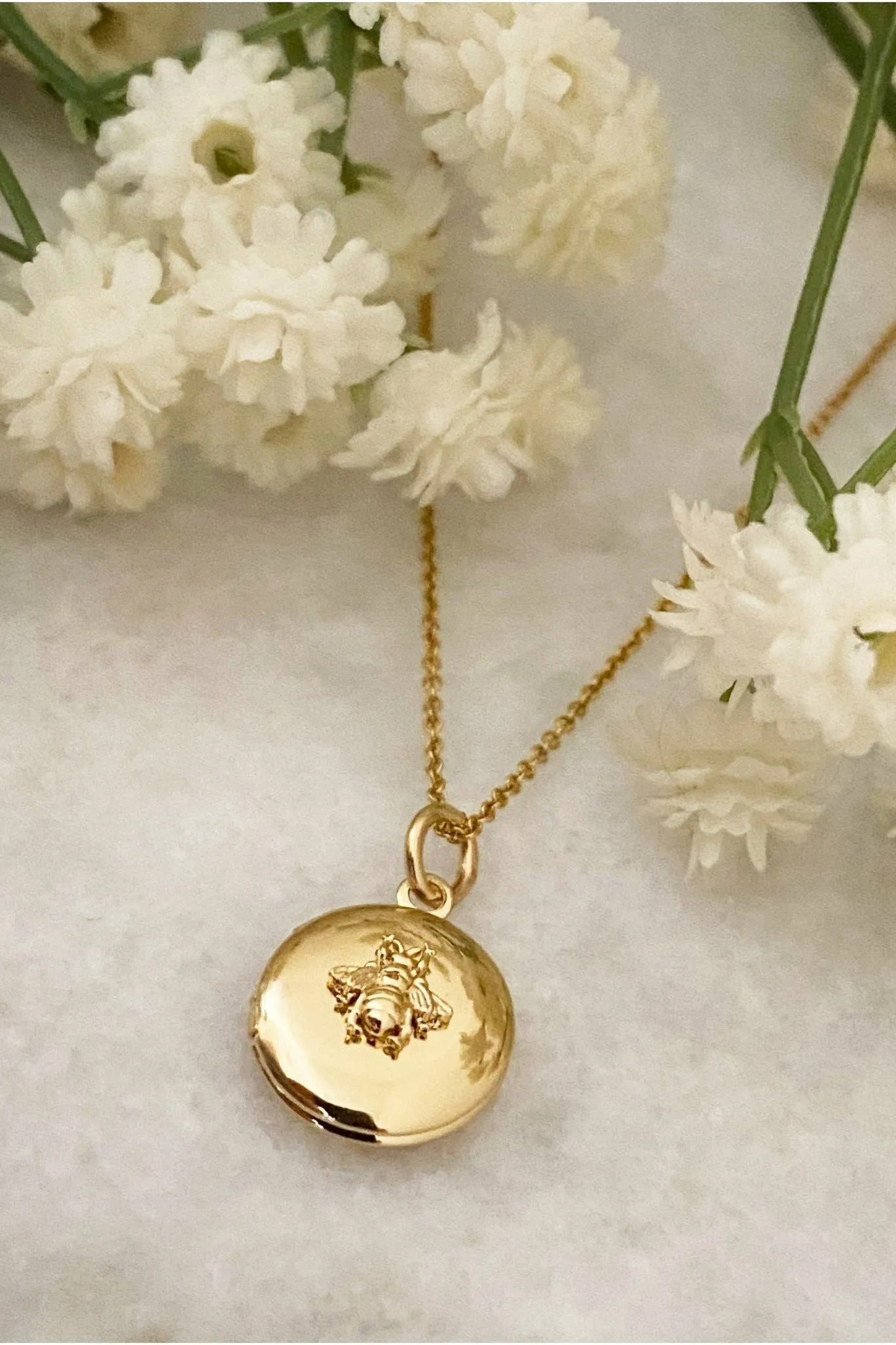 Wisteria London Gold Bee Locket