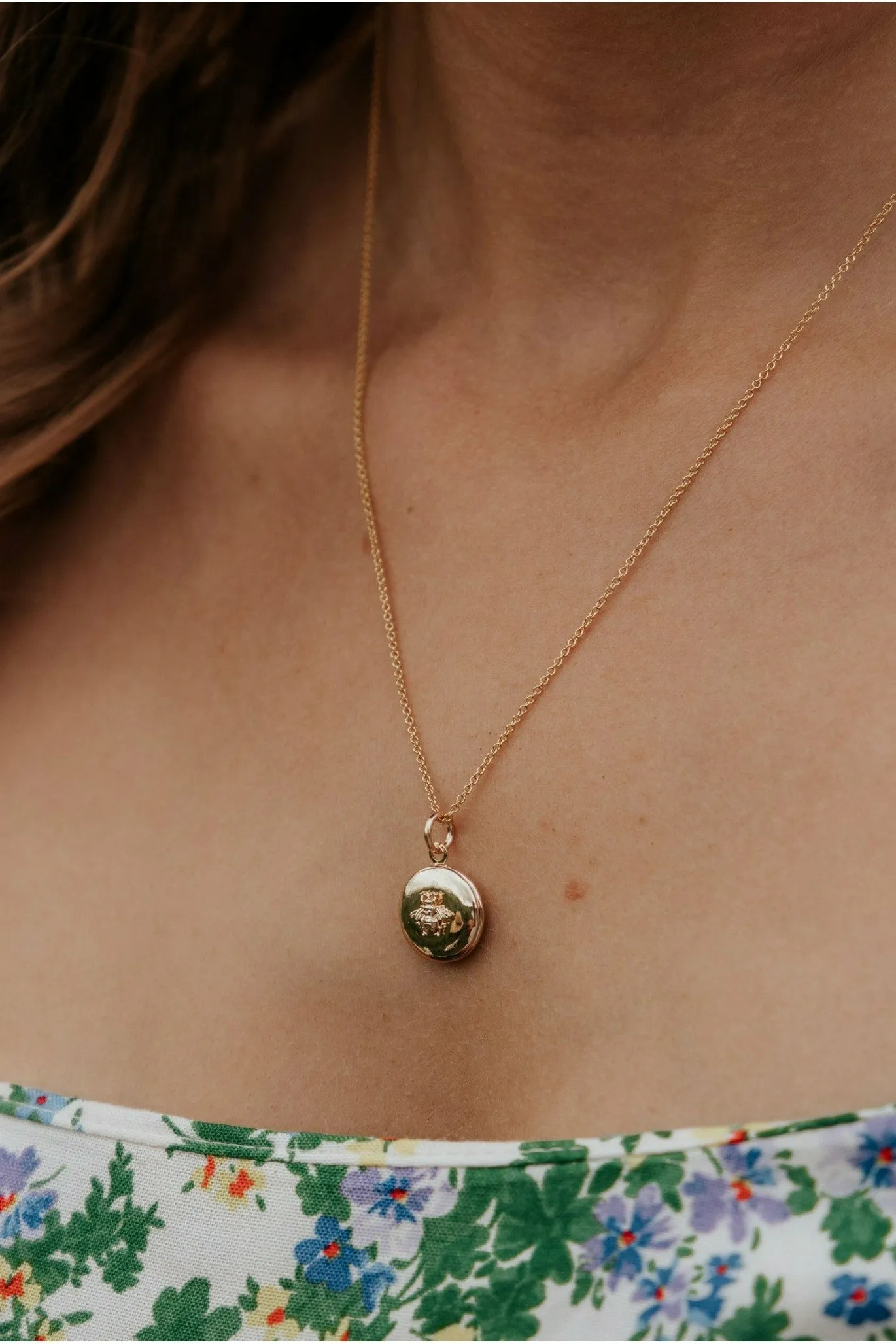 Wisteria London Gold Bee Locket