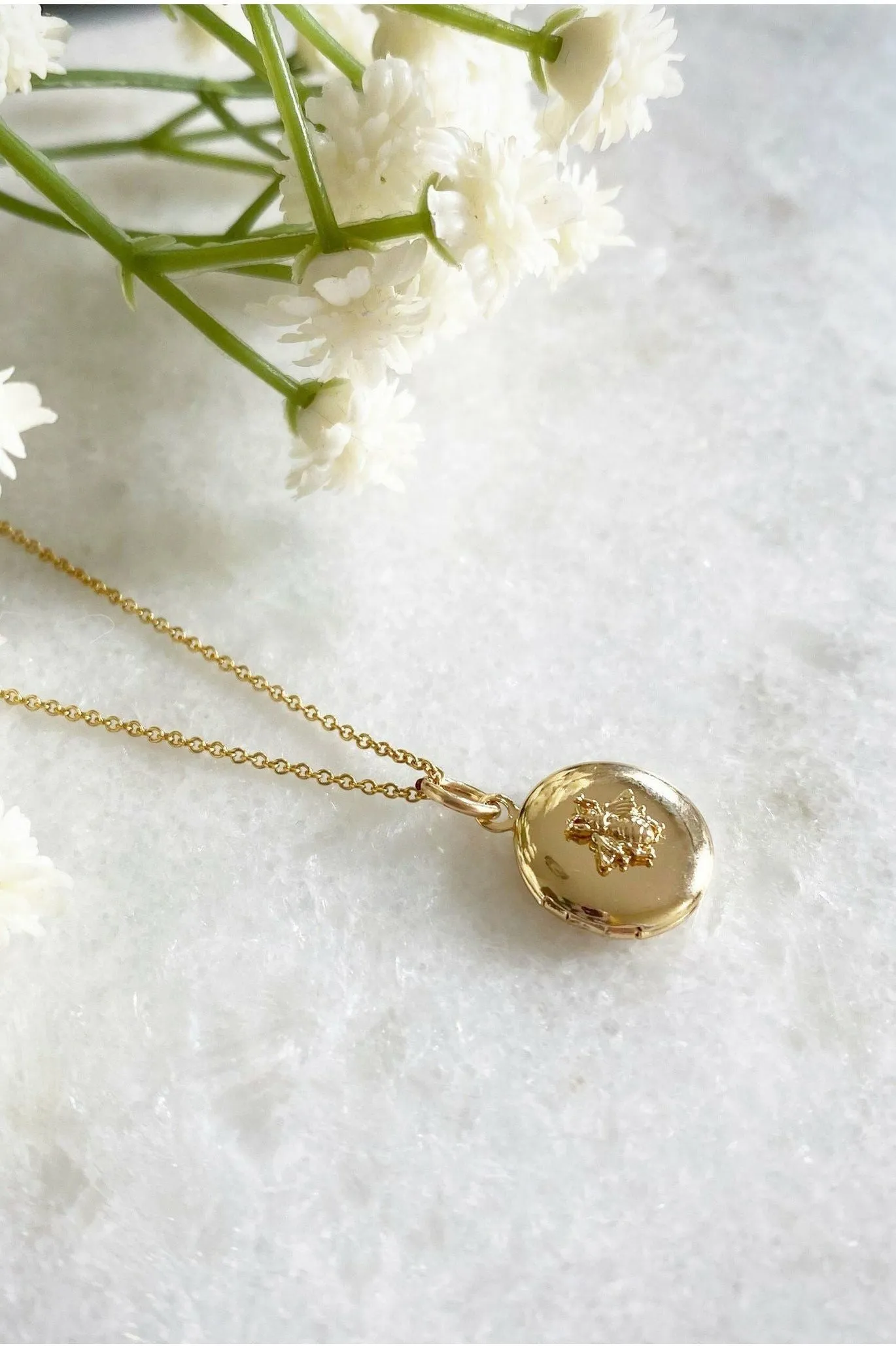 Wisteria London Gold Bee Locket